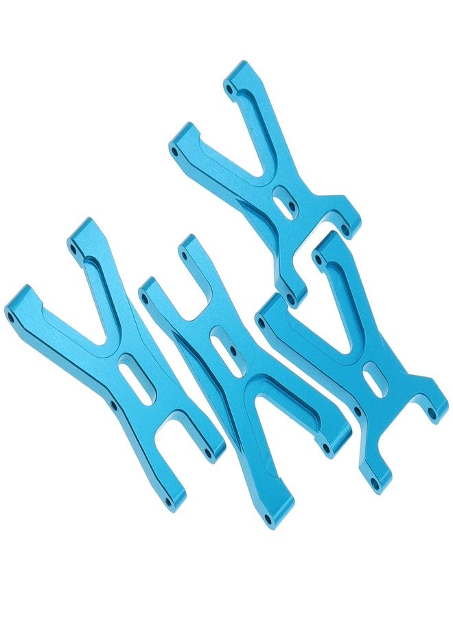 Treehobby 4PCS Aluminum Alloy Front & Rear Swing Arms Sets Compatible with WLtoys A949 A959 A969 A979 K929 1/18 RC Car Upgrade Parts (Blue) - Image 3